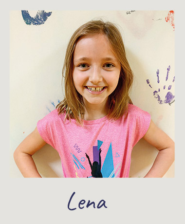 Lena, Schülerin der DPFA-Regenbogen-Grundschule Görlitz