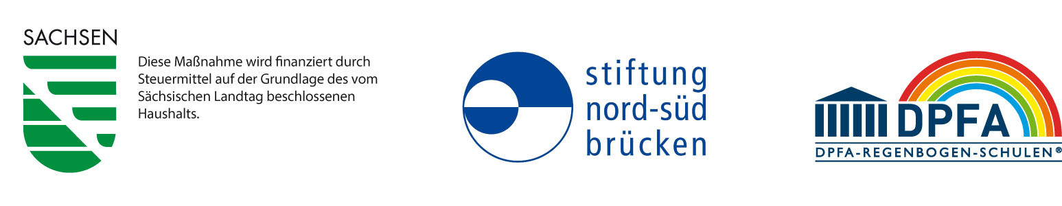 DPFA Görlitz Logoleiste für Kooperation mit Land Sachsen und Stiftung Nord Sued Brücken